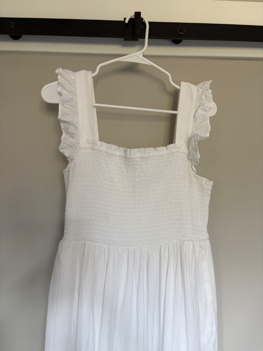 On 34th Smocked White Dress - Picture 3 of 7